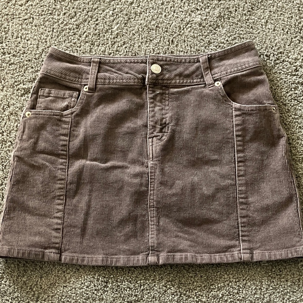 Forever 21 Brown Corduroy Mini Skirt